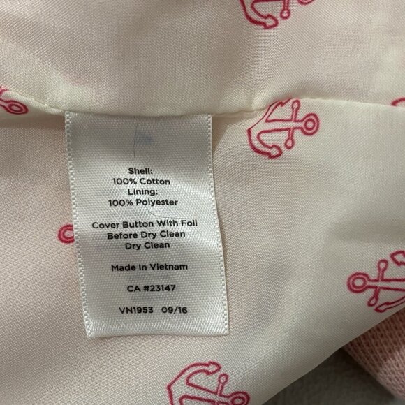 Talbots Aberdeen Knit Blazer Lined Gold Buttons Pink Women 2 - Picture 8 of 10